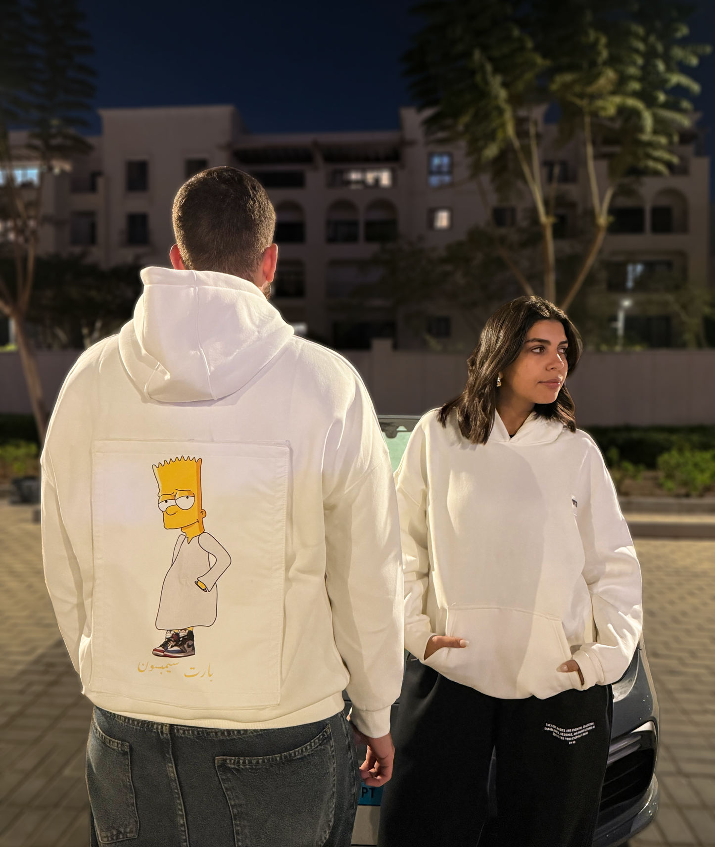 Velcro White OVERSIZED Hoodie + 1 Free Patch